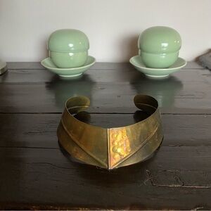 Vintage brass wrought choker made in India 🇮🇳